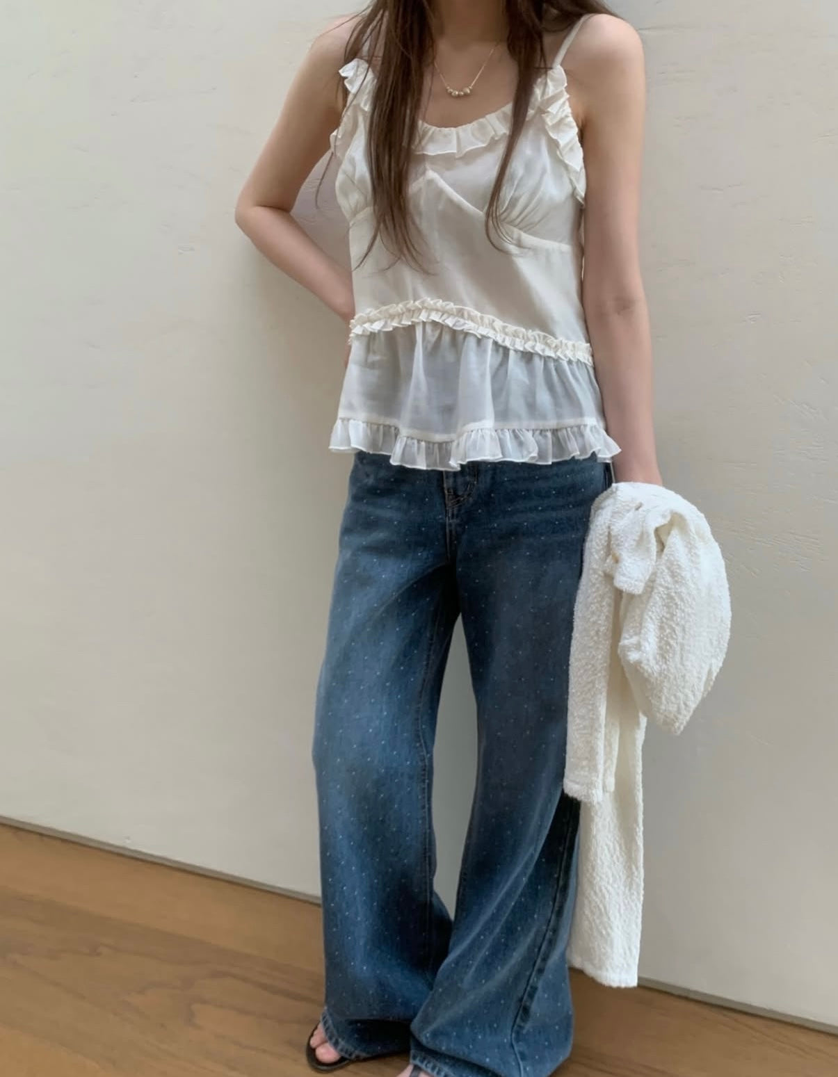 Sabrina Ruffle Layered Cami Blouse