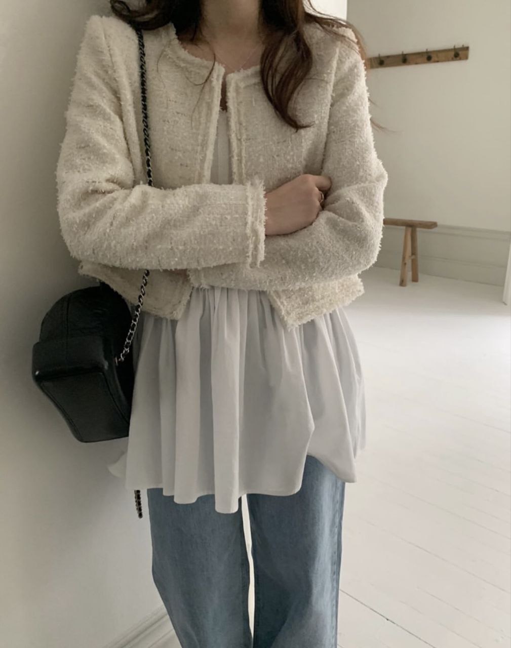 Bouclé Dream Cropped Cardigan Jacket