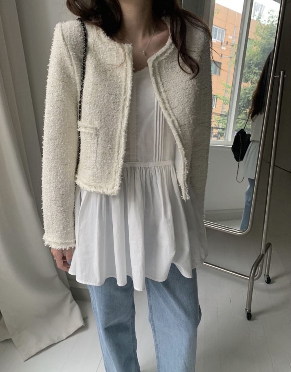 Bouclé Dream Cropped Cardigan Jacket